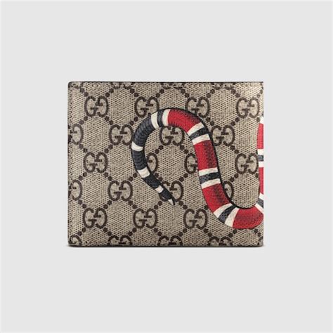 gucci supreme web coin wallet|authentic Gucci snake wallet.